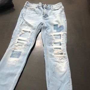 high rise jeans